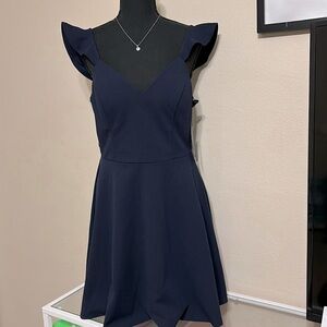 Partly Blue Dress size 11 Junior. Color navy blue.
